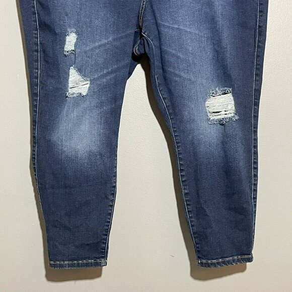 Torrid Feel Fit Skinny Jeans Jegging Women Size 24XS Hole Distressed Moto Biker - Picture 5 of 10